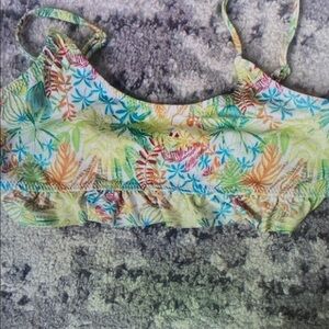 Tropical Print Kids Bikini